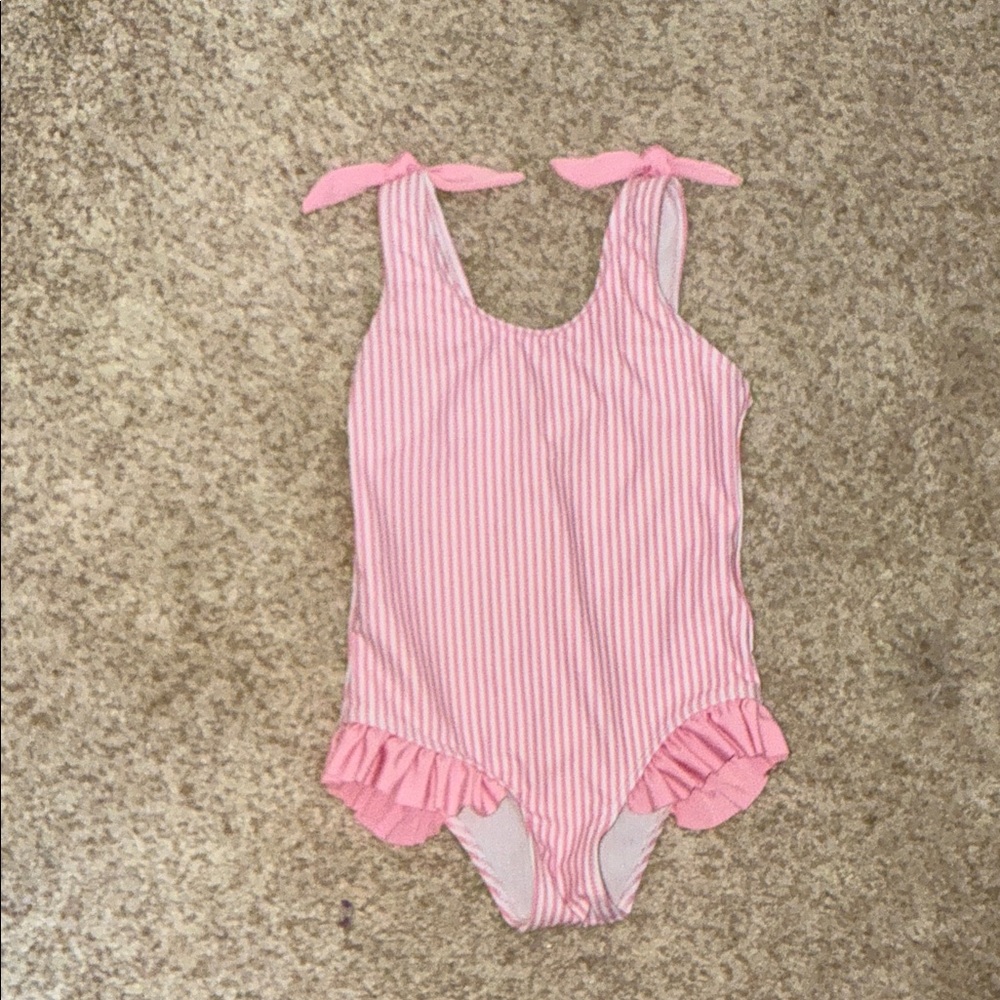 Source Unknown Pink Striped Swimsuit